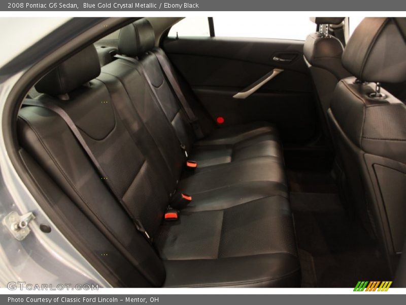 Blue Gold Crystal Metallic / Ebony Black 2008 Pontiac G6 Sedan