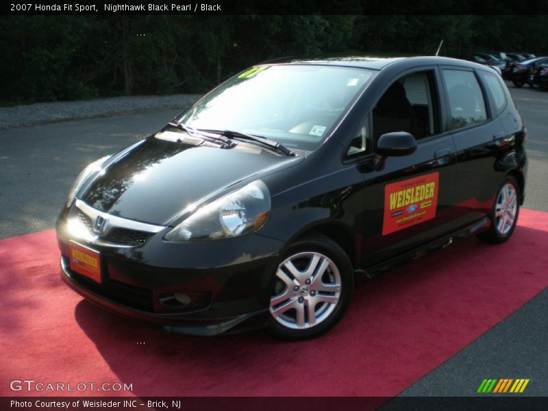 Nighthawk Black Pearl / Black 2007 Honda Fit Sport