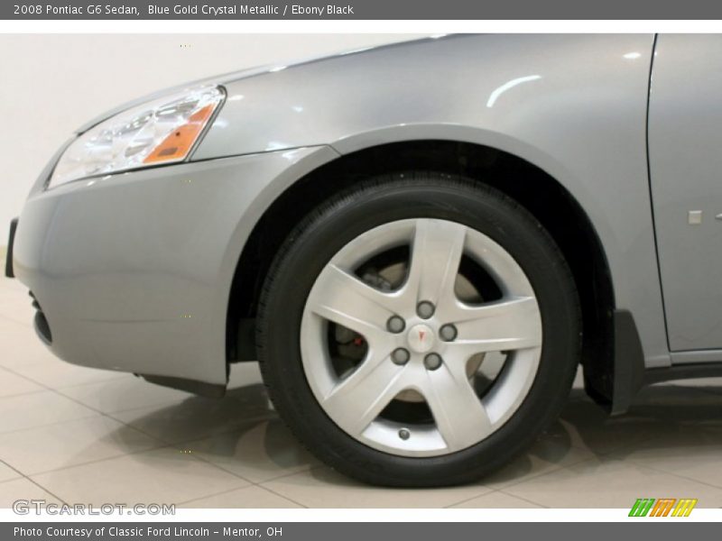Blue Gold Crystal Metallic / Ebony Black 2008 Pontiac G6 Sedan
