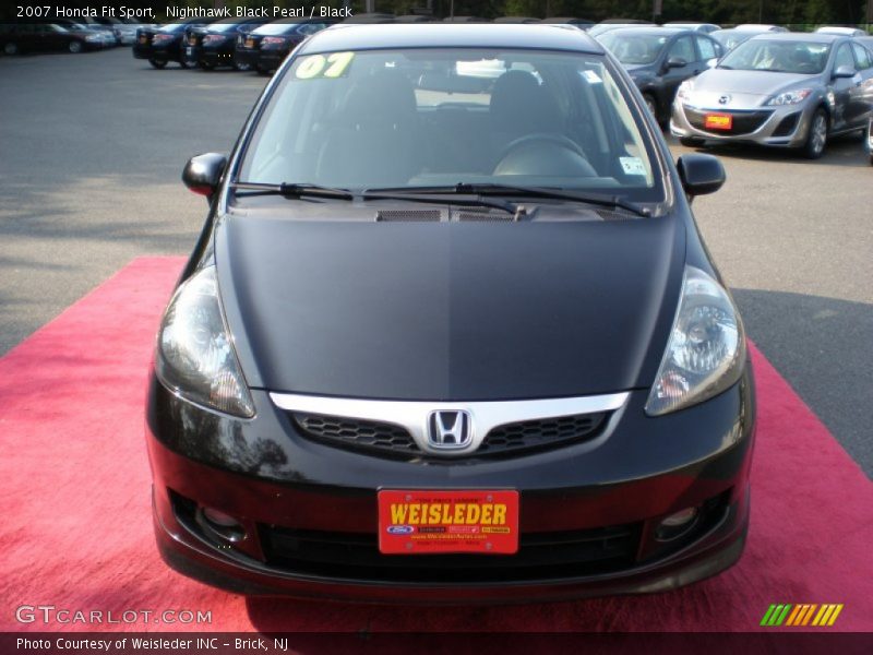 Nighthawk Black Pearl / Black 2007 Honda Fit Sport