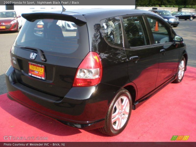 Nighthawk Black Pearl / Black 2007 Honda Fit Sport