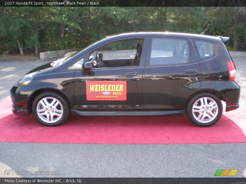 Nighthawk Black Pearl / Black 2007 Honda Fit Sport