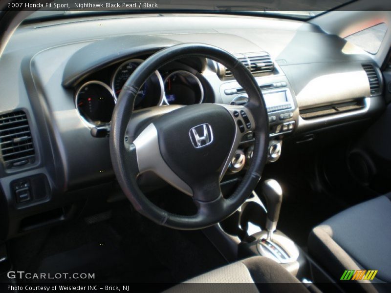 Nighthawk Black Pearl / Black 2007 Honda Fit Sport