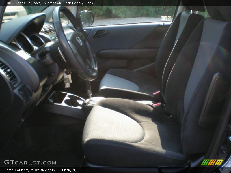 Nighthawk Black Pearl / Black 2007 Honda Fit Sport
