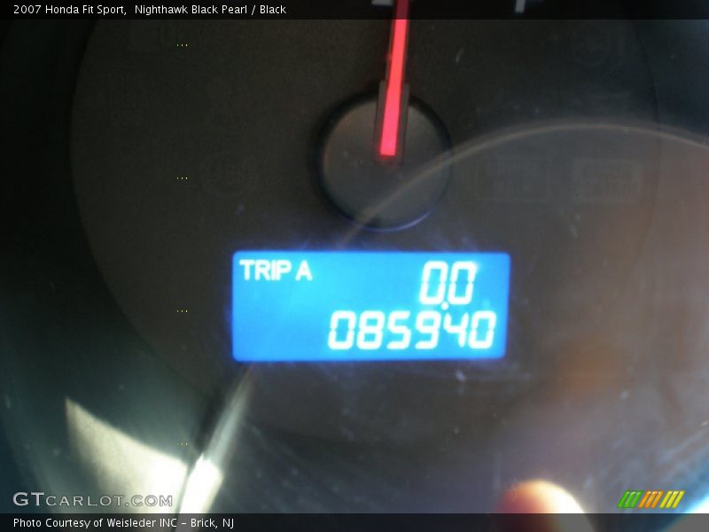 Nighthawk Black Pearl / Black 2007 Honda Fit Sport