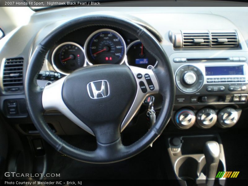 Nighthawk Black Pearl / Black 2007 Honda Fit Sport