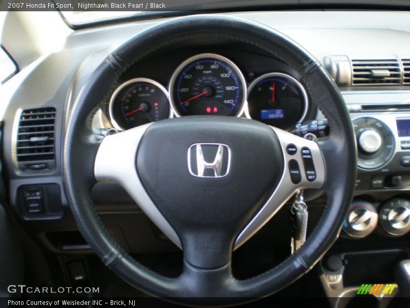 Nighthawk Black Pearl / Black 2007 Honda Fit Sport