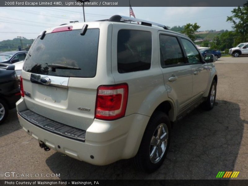 Light Sage Metallic / Charcoal 2008 Ford Escape Limited 4WD