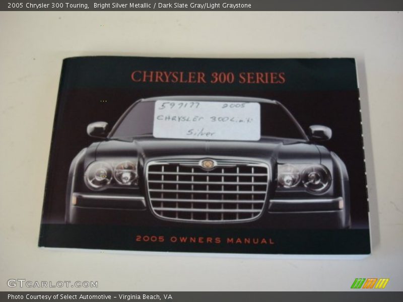 Bright Silver Metallic / Dark Slate Gray/Light Graystone 2005 Chrysler 300 Touring