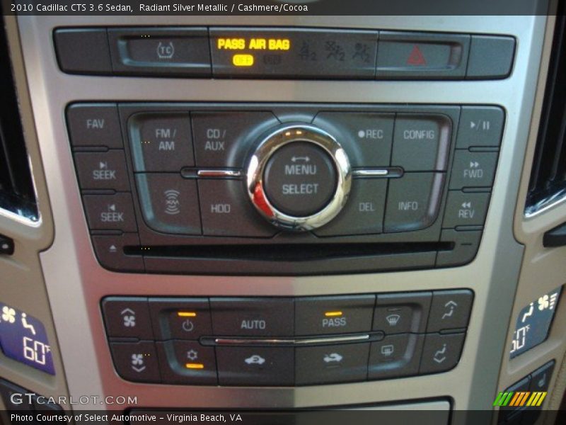 Radiant Silver Metallic / Cashmere/Cocoa 2010 Cadillac CTS 3.6 Sedan