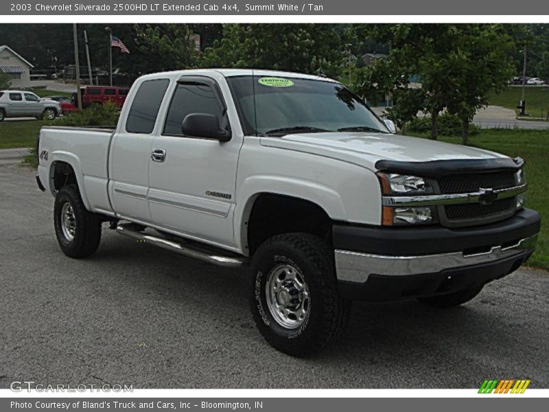 Summit White / Tan 2003 Chevrolet Silverado 2500HD LT Extended Cab 4x4