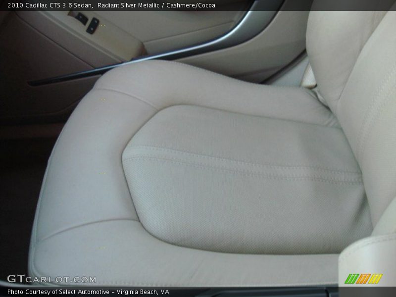 Radiant Silver Metallic / Cashmere/Cocoa 2010 Cadillac CTS 3.6 Sedan