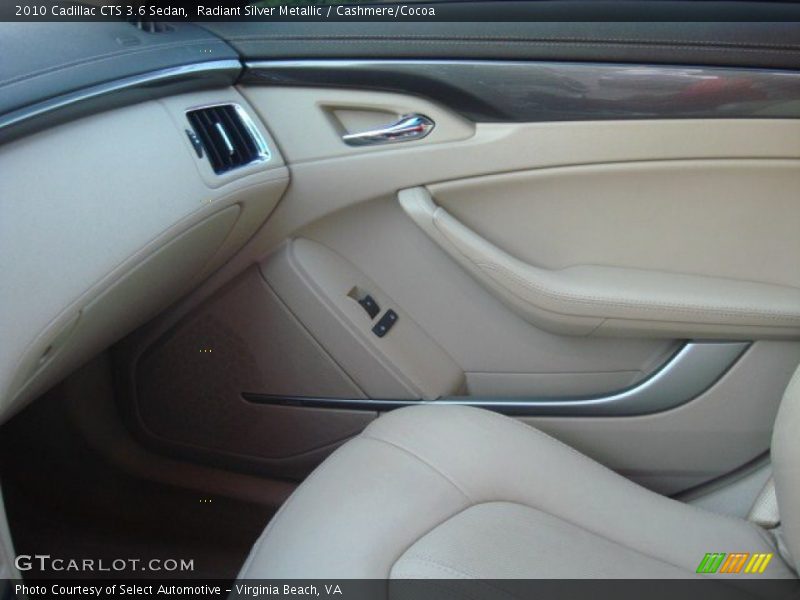 Radiant Silver Metallic / Cashmere/Cocoa 2010 Cadillac CTS 3.6 Sedan