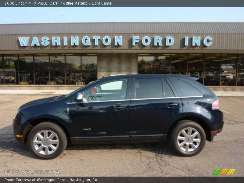 Dark Ink Blue Metallic / Light Camel 2008 Lincoln MKX AWD