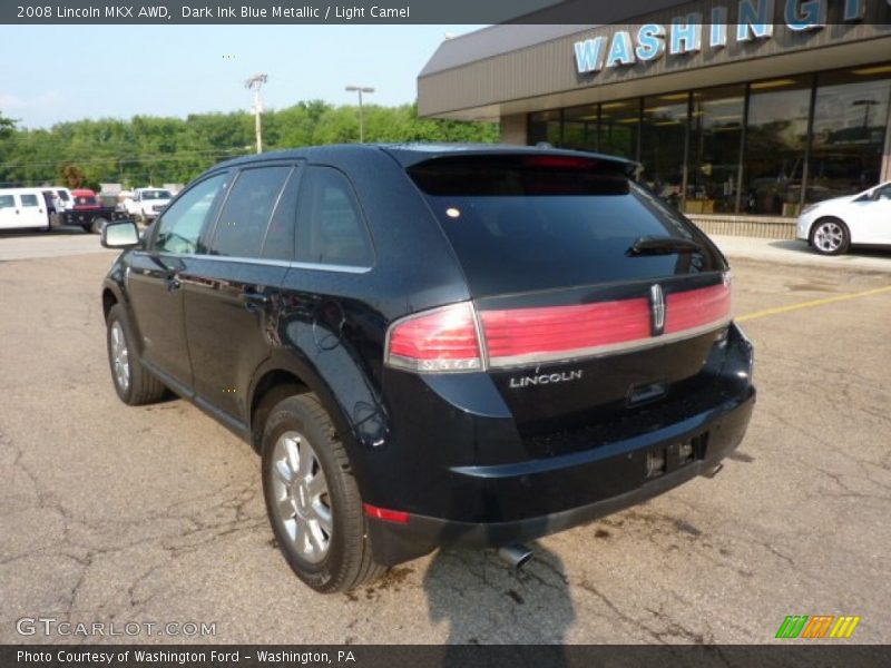 Dark Ink Blue Metallic / Light Camel 2008 Lincoln MKX AWD
