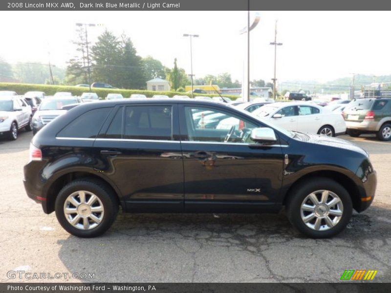 Dark Ink Blue Metallic / Light Camel 2008 Lincoln MKX AWD