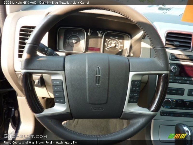 Dark Ink Blue Metallic / Light Camel 2008 Lincoln MKX AWD