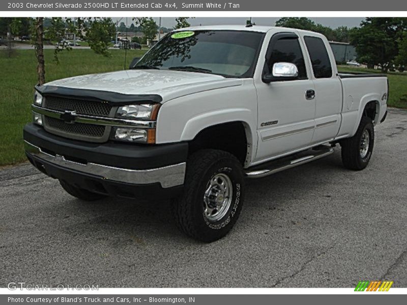 Summit White / Tan 2003 Chevrolet Silverado 2500HD LT Extended Cab 4x4