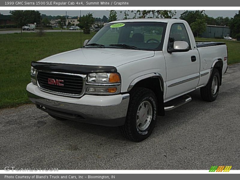 Summit White / Graphite 1999 GMC Sierra 1500 SLE Regular Cab 4x4