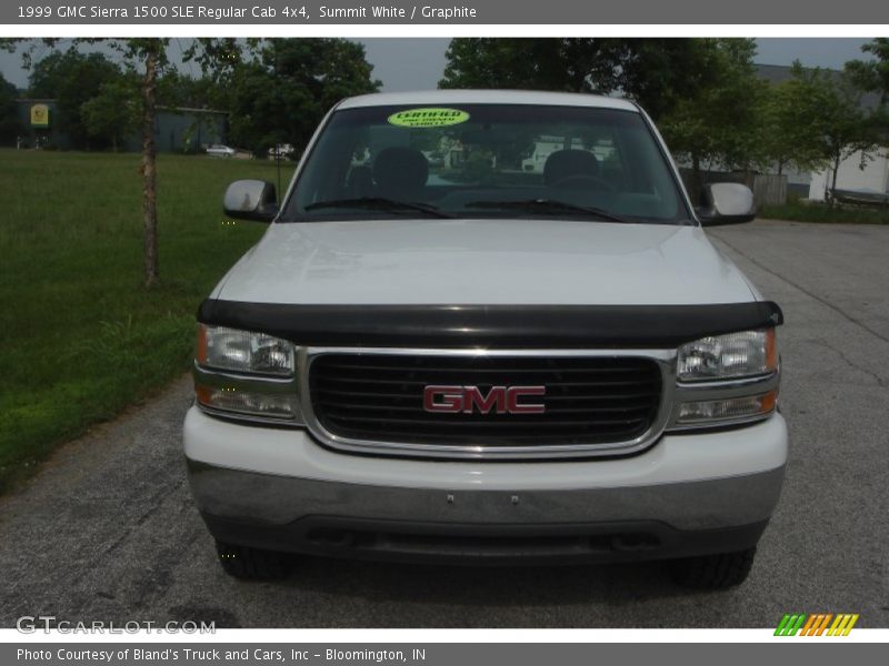 Summit White / Graphite 1999 GMC Sierra 1500 SLE Regular Cab 4x4