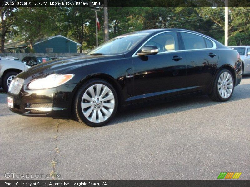 Ebony Black / Barley/Truffle 2009 Jaguar XF Luxury