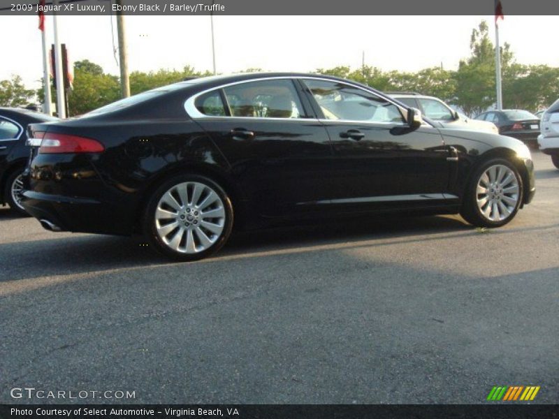 Ebony Black / Barley/Truffle 2009 Jaguar XF Luxury