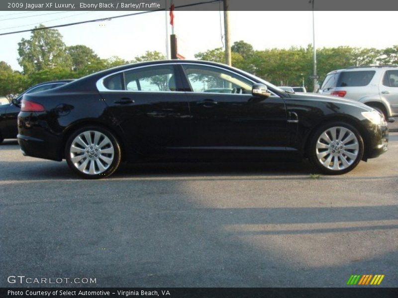 Ebony Black / Barley/Truffle 2009 Jaguar XF Luxury