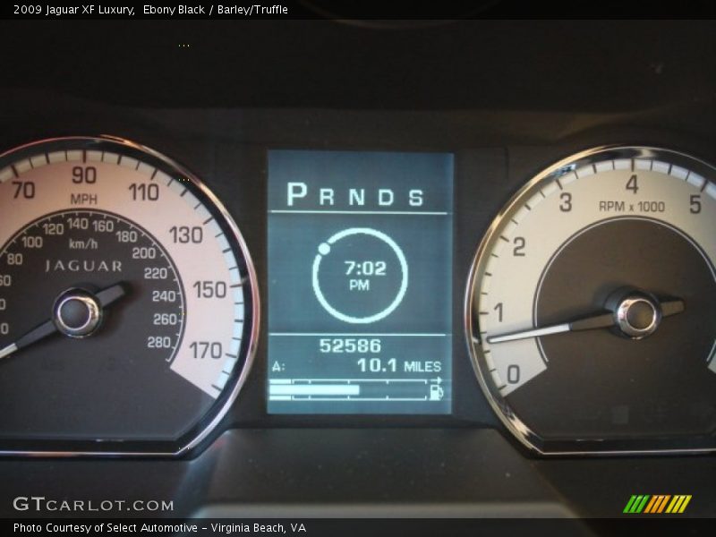 Ebony Black / Barley/Truffle 2009 Jaguar XF Luxury