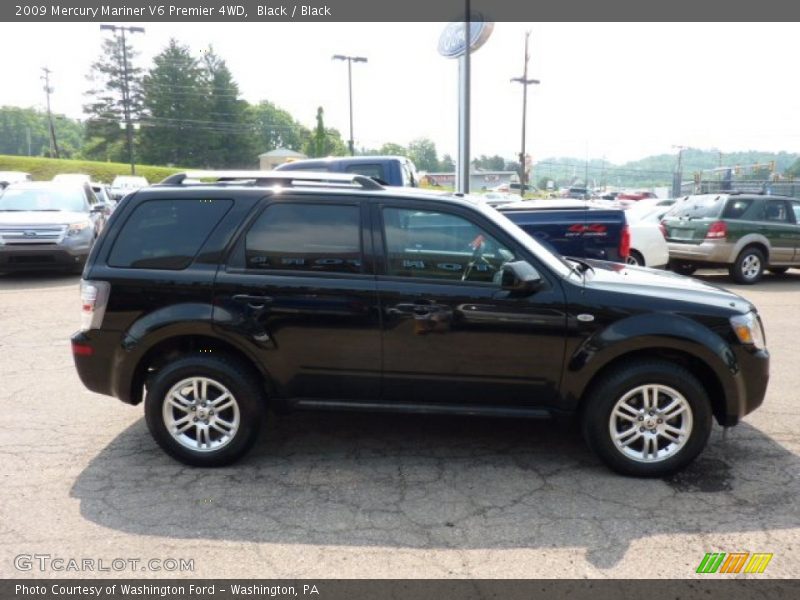 Black / Black 2009 Mercury Mariner V6 Premier 4WD