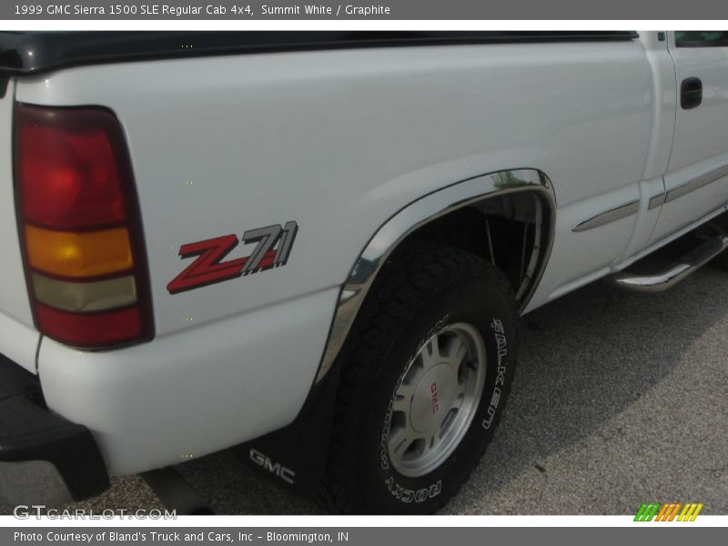 Summit White / Graphite 1999 GMC Sierra 1500 SLE Regular Cab 4x4