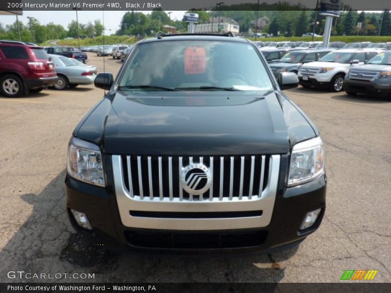Black / Black 2009 Mercury Mariner V6 Premier 4WD