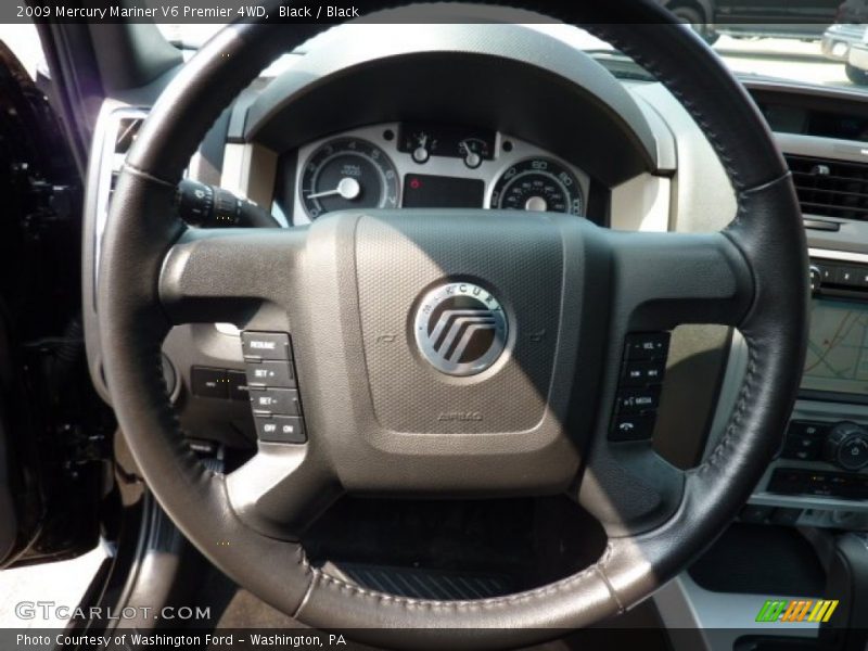 Black / Black 2009 Mercury Mariner V6 Premier 4WD