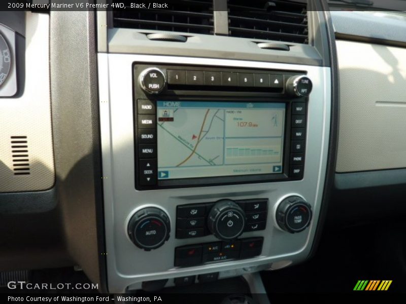Black / Black 2009 Mercury Mariner V6 Premier 4WD