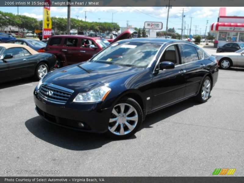 Twilight Blue Pearl / Wheat 2006 Infiniti M 35 Sedan