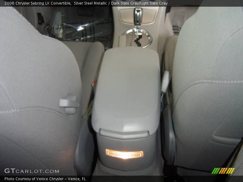 Silver Steel Metallic / Dark Slate Gray/Light Slate Gray 2008 Chrysler Sebring LX Convertible