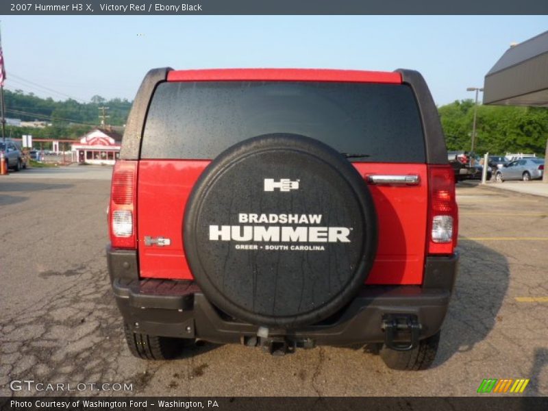 Victory Red / Ebony Black 2007 Hummer H3 X