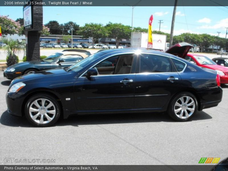 Twilight Blue Pearl / Wheat 2006 Infiniti M 35 Sedan