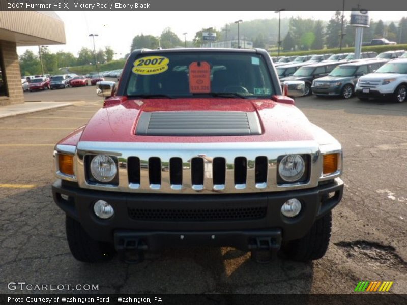 Victory Red / Ebony Black 2007 Hummer H3 X
