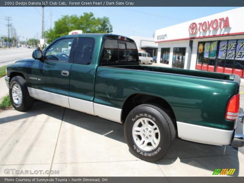 Forest Green Pearl / Dark Slate Gray 2001 Dodge Dakota SLT Club Cab