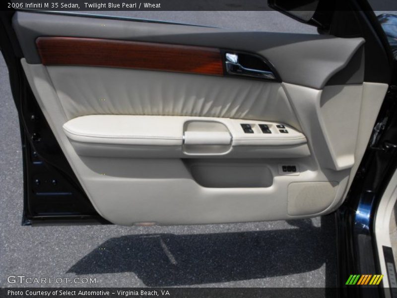 Twilight Blue Pearl / Wheat 2006 Infiniti M 35 Sedan