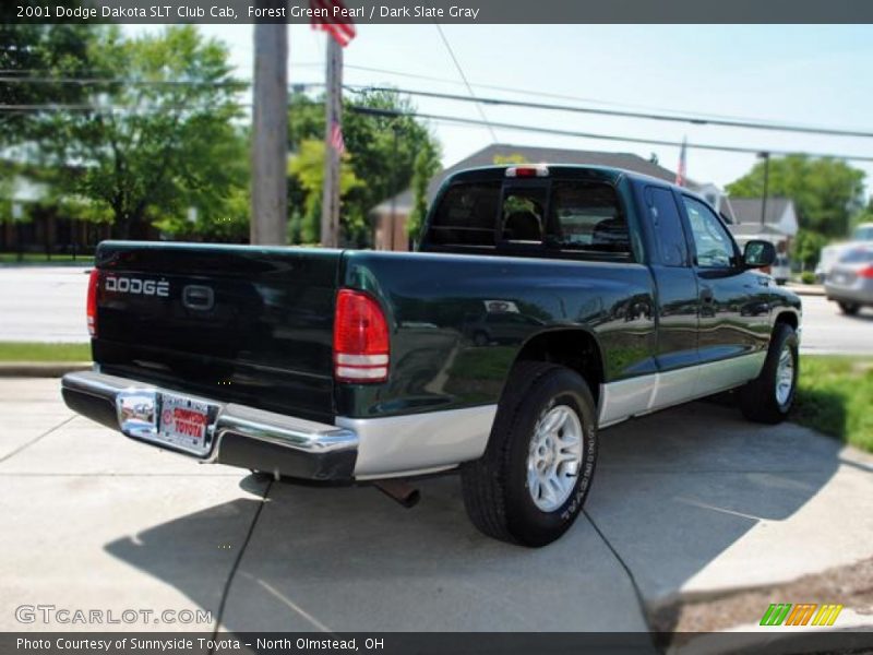 Forest Green Pearl / Dark Slate Gray 2001 Dodge Dakota SLT Club Cab