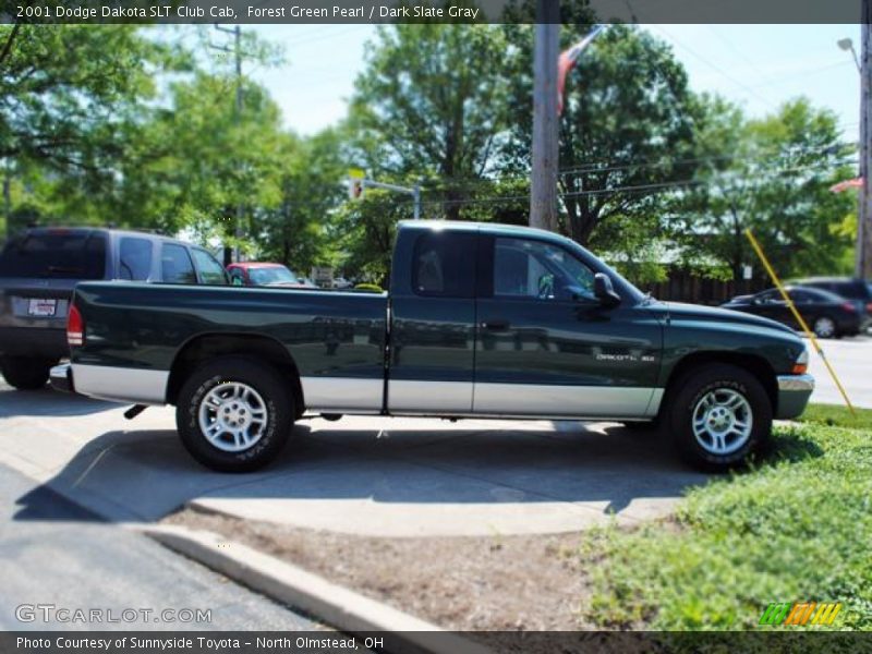 Forest Green Pearl / Dark Slate Gray 2001 Dodge Dakota SLT Club Cab