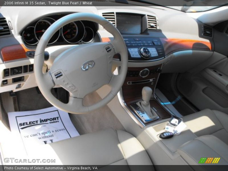 Twilight Blue Pearl / Wheat 2006 Infiniti M 35 Sedan