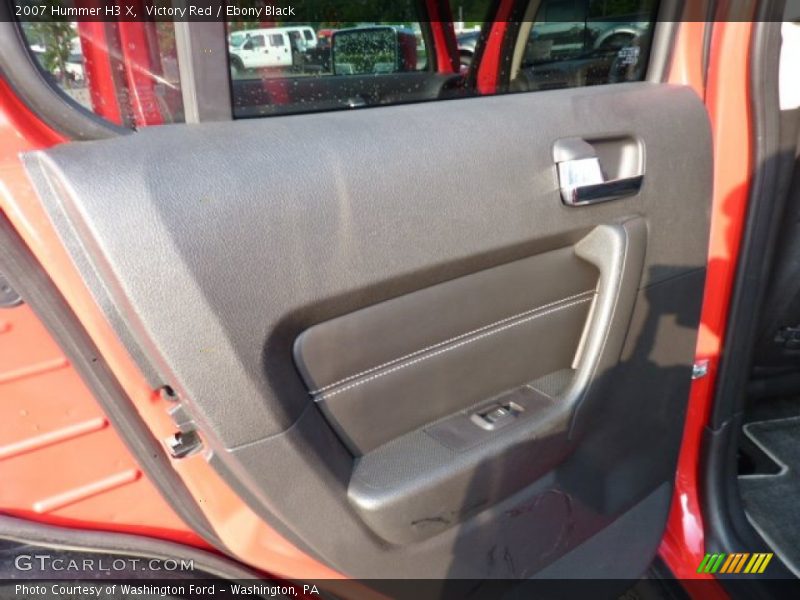 Victory Red / Ebony Black 2007 Hummer H3 X