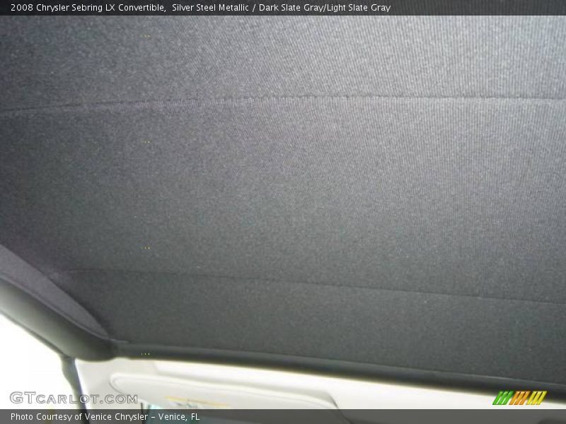Silver Steel Metallic / Dark Slate Gray/Light Slate Gray 2008 Chrysler Sebring LX Convertible