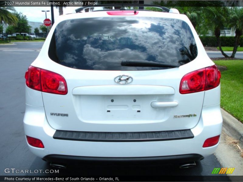Arctic White / Beige 2007 Hyundai Santa Fe Limited