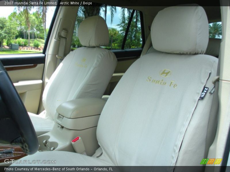 Arctic White / Beige 2007 Hyundai Santa Fe Limited