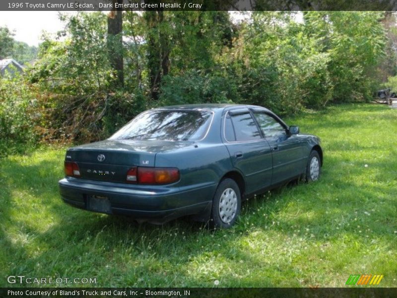 Dark Emerald Green Metallic / Gray 1996 Toyota Camry LE Sedan