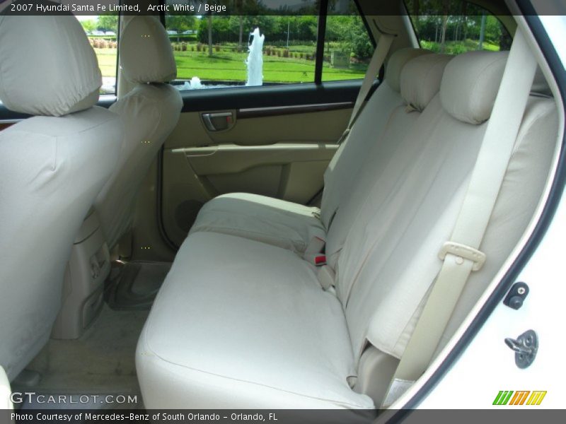 Arctic White / Beige 2007 Hyundai Santa Fe Limited