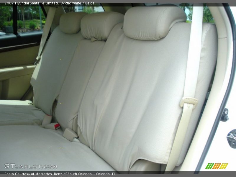Arctic White / Beige 2007 Hyundai Santa Fe Limited